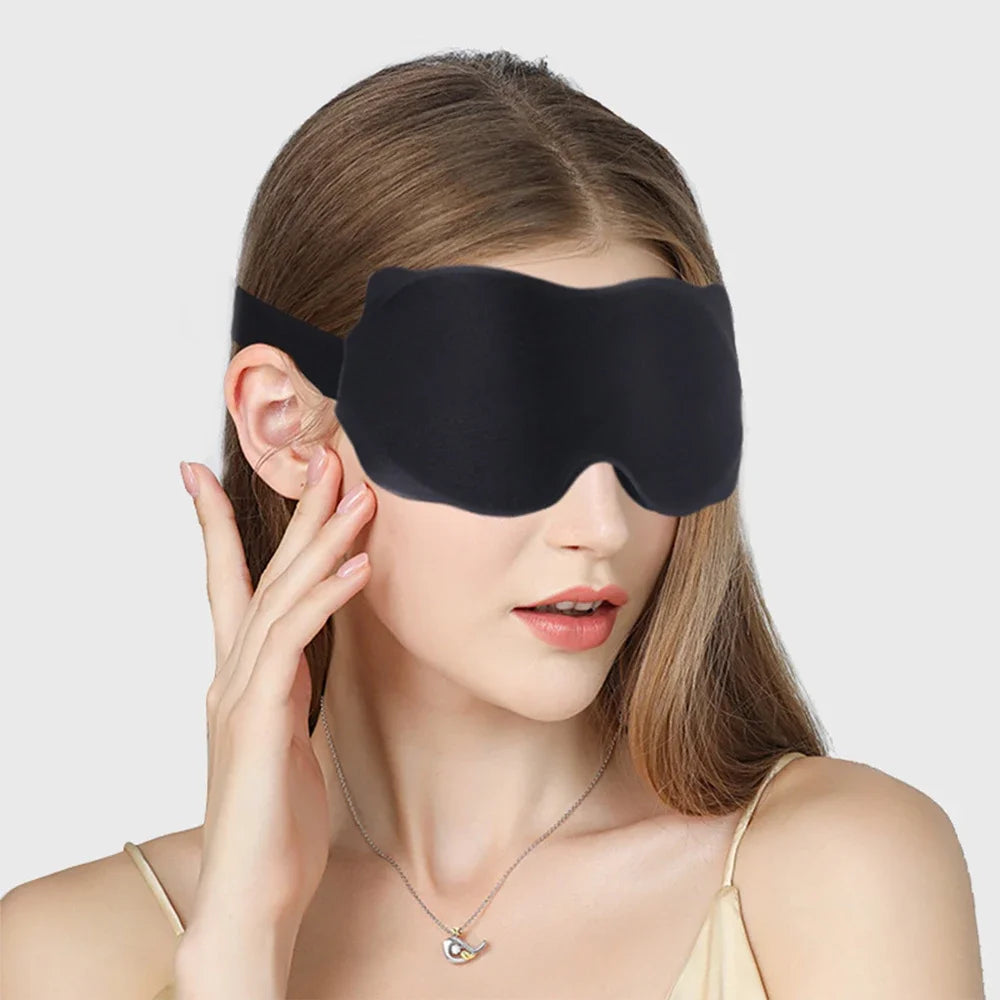Total Blackout 3D Sleep Mask – Pressure-Free Deep Sleep Solution