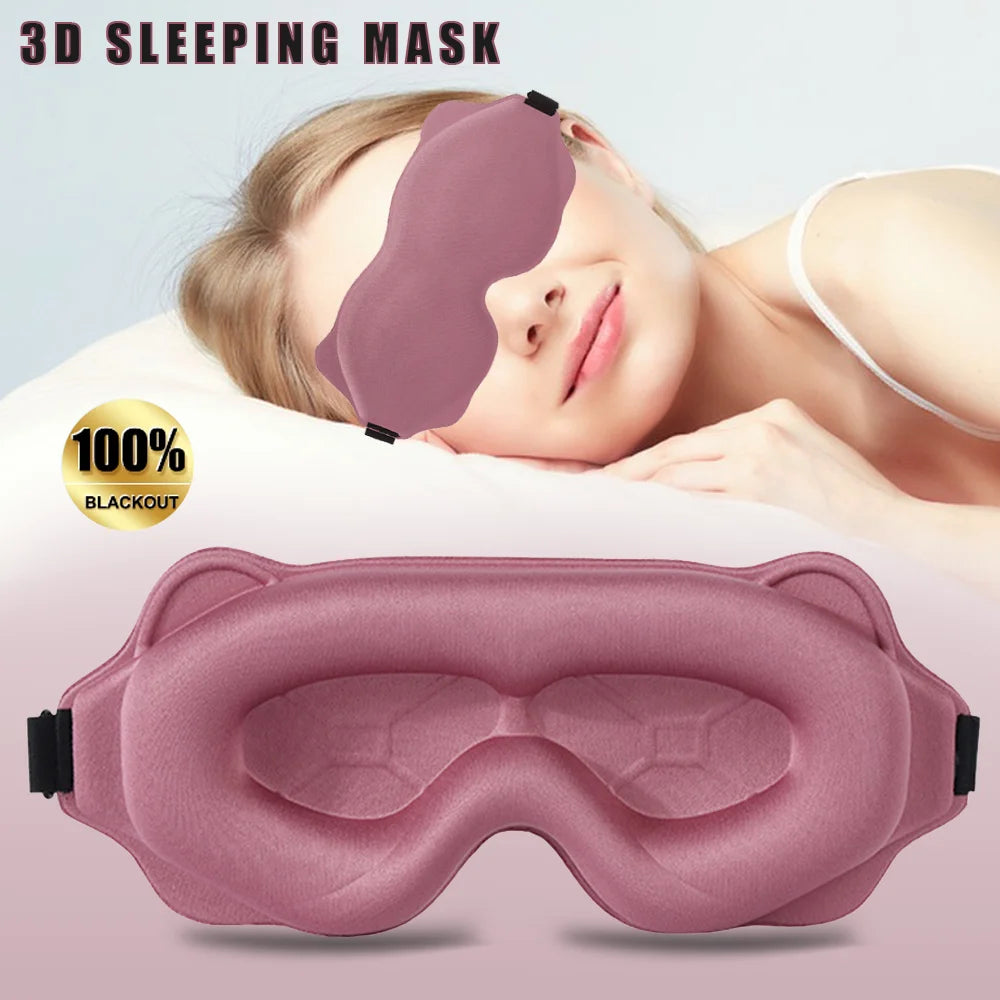 Total Blackout 3D Sleep Mask – Pressure-Free Deep Sleep Solution