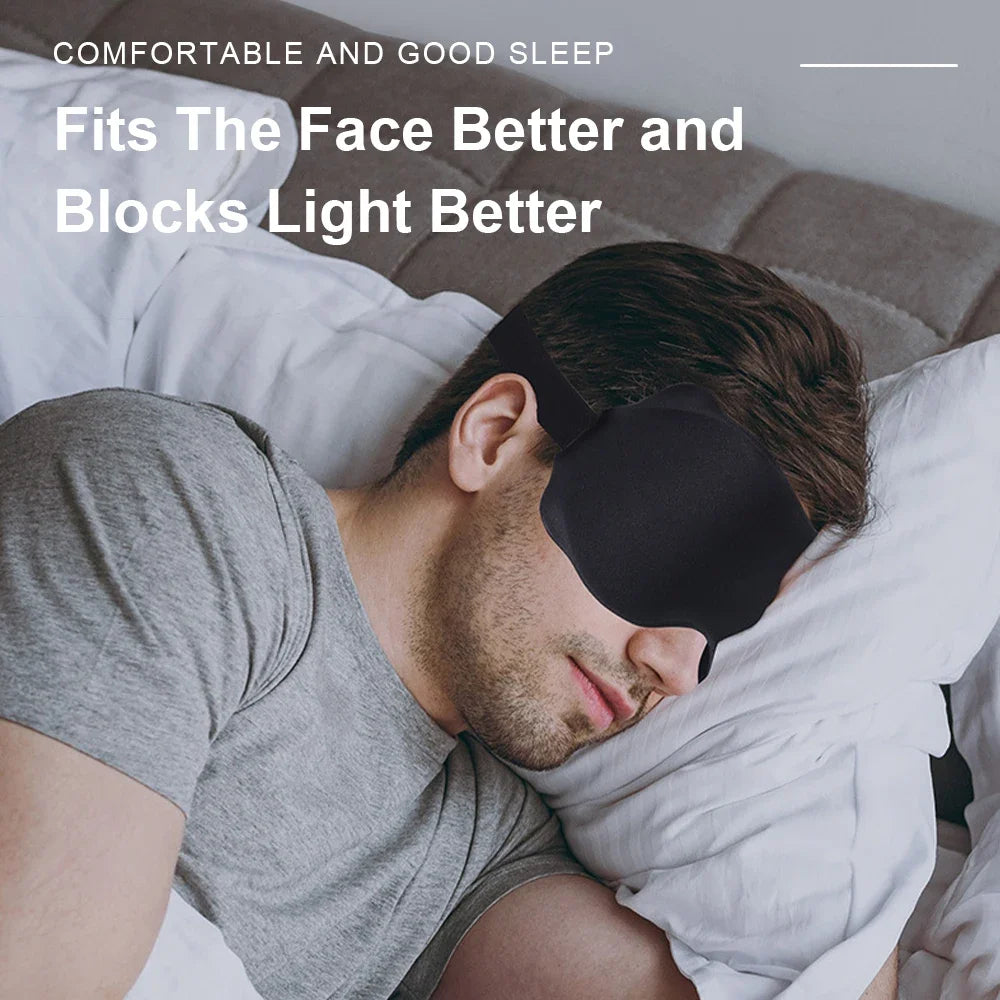 Total Blackout 3D Sleep Mask – Pressure-Free Deep Sleep Solution