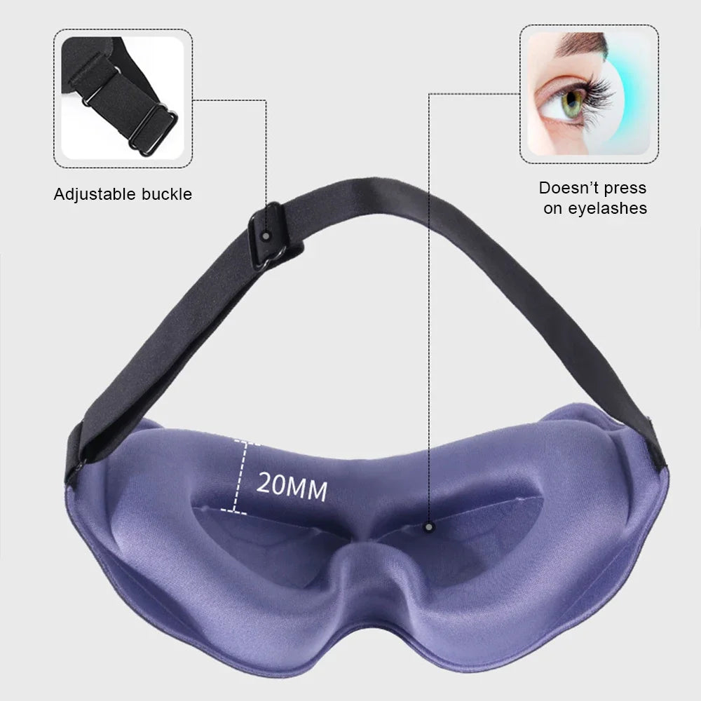 Total Blackout 3D Sleep Mask – Pressure-Free Deep Sleep Solution