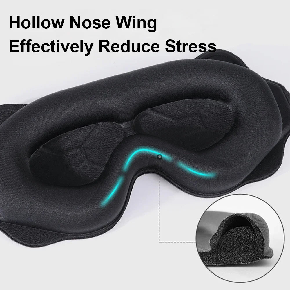 Total Blackout 3D Sleep Mask – Pressure-Free Deep Sleep Solution